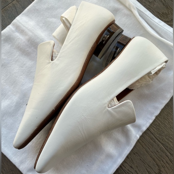 NIB Neous white flat transparent heel size 37 - Picture 4 of 8